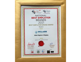 Indian Register of Shipping wins the National Best Employer Brands Award